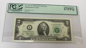 2003 $2 Minneapolis FRN *STAR* PCGS 67 PPQ Fr 1937-I* - Picture 1 of 6
