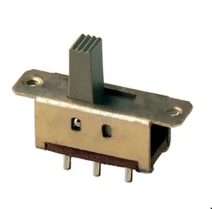 2x Interruttore Scorrevole con Flangia 2x UM - 2 Posizioni - PCB Dritto - Leva 8mm - Foto 1 di 2