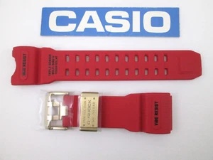 Genuine Casio G-Shock Mudmaster GWG-1000GB-4A GWG1000GB red resin watch band - Picture 1 of 6