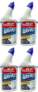Lote 4 x Limpiador de Inodoro The Works, Elimina Manchas, 24 Fl. Oz. botellas - Imagen 1 de 9