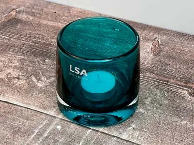 LSA Turquoise Tea Light Holder - Image 1 of 4