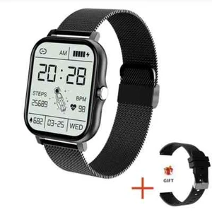 Smartwatch Donna Chiamate sport messaggi Bluetooth Orologio Smart Watch NERO - Afbeelding 1 van 15