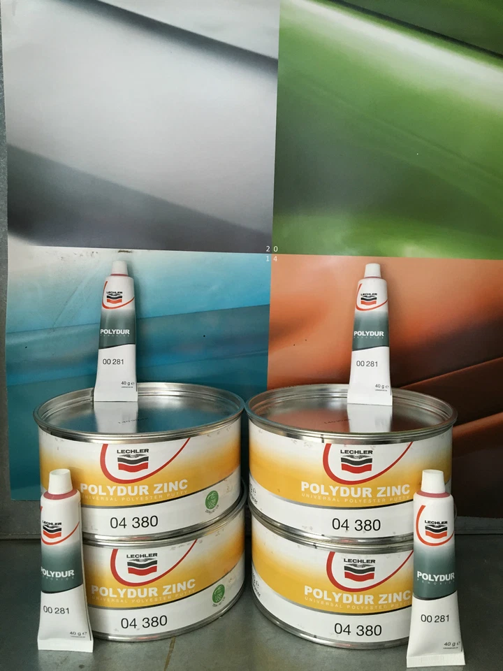 4 STUCCO POLIESTERE SPATOLA KG 1,3 BICOMPONENTE PROFESSIONALE LECHLER L0040380