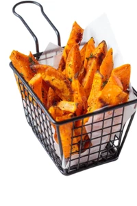Display Faux Food Prop Sweet Potato Fries In Basket New - Picture 1 of 1