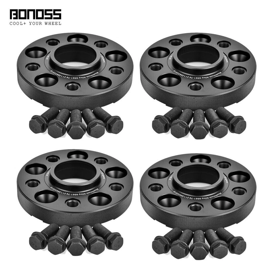(4) 25mm Wheel Spacers 5x112 for Mercedes Benz SL550 R231, GLC 63 AMG Coupe X253 - Image 1 of 4