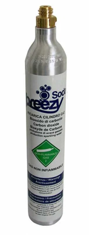 SODA BREEZY BOMBOLA CO2 425G. RICARICABILE PER SODASTREAM / WASSERMAXX / SODA QUEEN / IMET