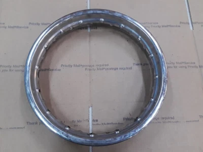 1981 1982 1983 Yamaha YZ 60 Rear Wheel Rim yz60 50 yz50 oem original - Image 1 of 4