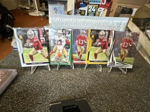 (5) Card Lot  Leaf Draft 2023 Brock Purdy 49’s RC Red, Green, White, Yellow   - Picture 1 of 4