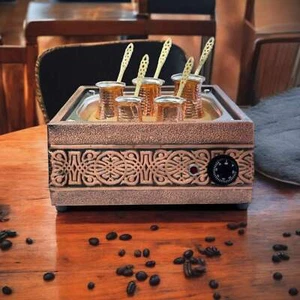 Cafetera tradicional artesanal de arena de cobre - 1000 W, 110 o 220 voltios - Imagen 1 de 7