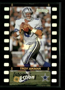 1996 Donruss Stop Action Troy Aikman /4000 - Picture 1 of 2