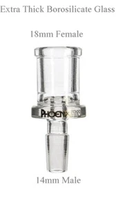 Phoenix ⭐18mm Female To 14mm Male Glass Adapter Connector EXTRA EXTRA THICK 2025 - Picture 1 of 2