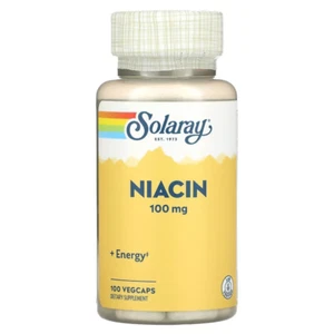 Solaray, Niacin + Energy, 500 mg, 100 Veg Caps - Bild 1 von 2