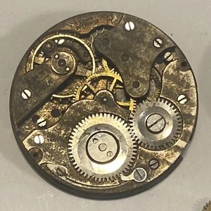 L & M Watch Co. ELandEM Movement 7 Jewel For Parts Or Repair 13 Ligne Swiss - Picture 1 of 12
