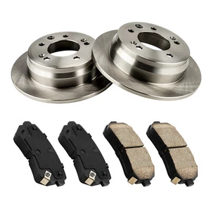 Rear Solid Disc Brake Rotors Pads For 2010-2015 Hyundai Tucson 2009-2012 Elantra - Picture 1 of 17