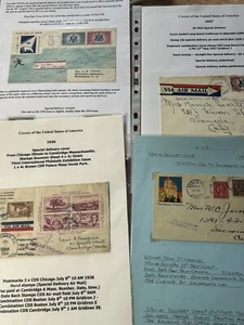 USA - Special Delivery Covers (4) - Luftpost - gebraucht - Poststempel Interesse ? - Bild 1 von 9