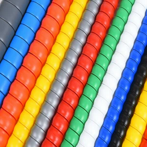 5M Spiral Cable Wire Protector Wrapping Sleeve Line Organizer Tube Cover Plastic - Picture 1 of 10