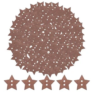 3 Pack Wooden Star Buttons with 2 Holes 300 PCS Star Shaped Small Hole Sewing... - Picture 1 of 7