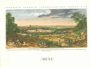 1969-Menu 1°Classe-Compagnie Gle Transatlantique-Maison Royale"Paquebot"Antilles - Picture 1 of 3