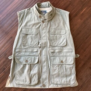 Chaleco Woolrich 585 Caza Fotógrafo Pesca Safari Verde Caqui Talla GRANDE - Imagen 1 de 12