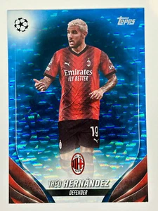 Theo Hernandez 2023-24 Topps UEFA Club Comp 28/75 Blue Inferno #54 AC Milan - Picture 1 of 2