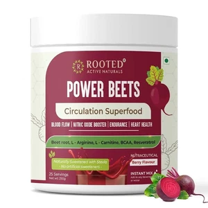 Rooted Active's PowerBeets, Beet Root Powder Health 250gm - Picture 1 of 4