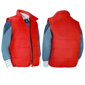 Costume cosplay Marty Cosplay Ritorno al Futuro Marty Oufit camicia gilet - Foto 1 di 11