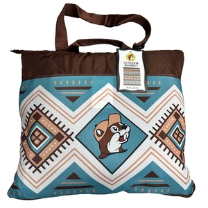 NUEVO CON ETIQUETAS Buc-ees Beaver Manta Grande Exterior Camping Tierra Picnic Azteca 70''X60"" - Imagen 1 de 3