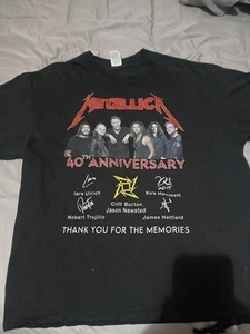 Metallica Vintage 40 Anniversary  T Shirt  2XL - Picture 1 of 5