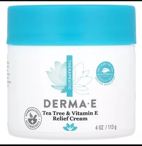 Derma E Tea Tree Vitamin E Antiseptic Cream 4 oz 113 g Cruelty-Free, - Picture 1 of 2