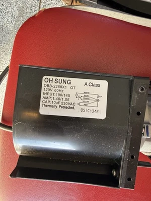 OBB-2275X1 OW | OH SUNG Ventilador Microondas Soplador Motor GE Frigidaire Envío Gratis  Foto 1 de 2