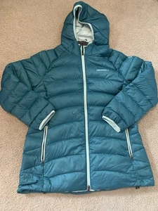Merrell Puffer Jacket Women's Sz L Blue Full Zip Lightweight Packable - Picture 1 of 10