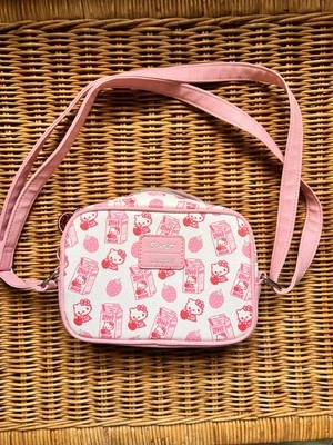 Hello Kitty by Sanrio Loungefly Strawberry Milk Crossbody Bag Lightly Used - Image 1 of 2