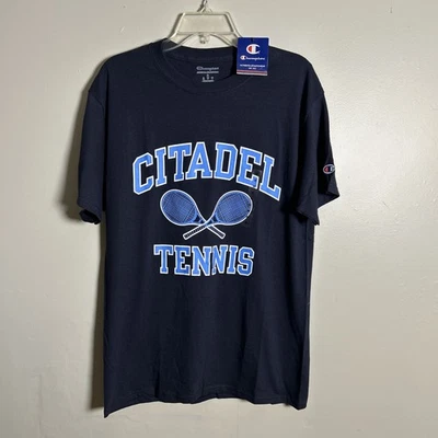 Nueva con etiquetas Camiseta Tenis The Citadel Champion NCAA Azul Marino Para Hombre Talla Mediana Rara Foto 1 de 4