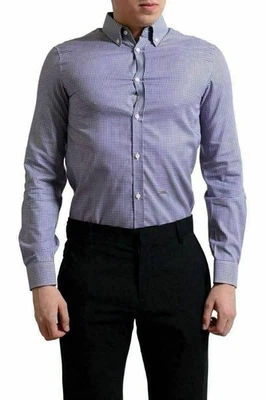 Dsquared2 Tailor Dean Classic Shirt Men's Multi-Color Casual Shirt US XS IT 46 - Image 1 of 3
