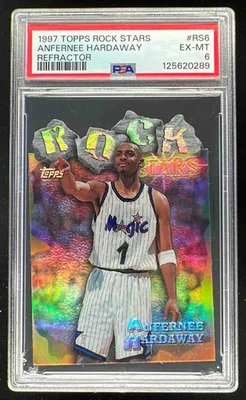 1997-98 Topps Rock Stars Refractor #RS6 Anfernee Hardaway PSA 6 - Image 1 of 2