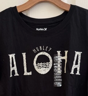 Camiseta HURLEY MUJER HAWAII ALOHA NEGRA Talla M Foto 1 de 4