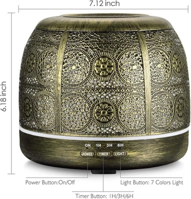 Metall Diffusor | 7 Farben | 500ml Ultraschall - Bild 1 von 4