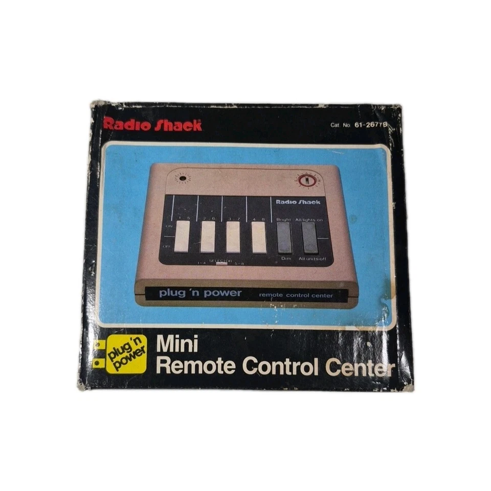 Radio Shack Plug'n Power Remote Control Center 61-2677b X10