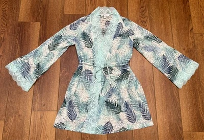 全新:In Bloom by Jonquil 蕾丝装饰,短包装长袍,XS/S,零售 $82 — 第 1/2 张图片