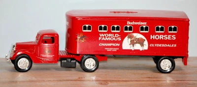 Anheuser Busch 1941 Red Tractor Trailer Bank  - Image 1 of 4