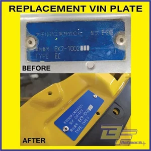 HONDA VIN Tag Replacement Custom Blue Black & USA Red Plate Chassis Badge JDM - Bild 1 von 14