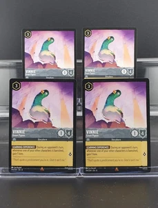 Disney Lorcana Vinnie - Green Pigeon 194/204 Reign of Jafar Rare 4 Cards Set - Bild 1 von 1