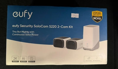eufy SoloCam S220 2-Cam Kit with HomeBase S380 - No Monthly Fee NEW & SEALED - Image 1 of 4
