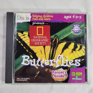 Discis National Geographic Society Butterflies CD-ROM 1994 For MPC Windows USED - Picture 1 of 13