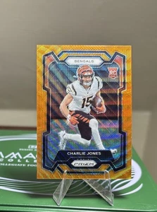 Panini Prizm Charlie Jones Orange Wave Prizm 36/60 #317 RC 2023 - Imagen 1 de 2