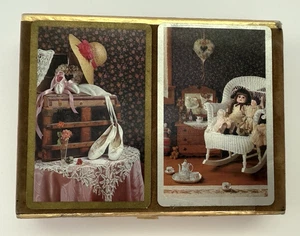 Cartas de juego de doble baraja de casa de muñecas serie diseñador de congresos vintage - Imagen 1 de 7