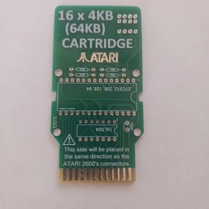 Atari 2600 MultiCart 12 x 4kb (64kb)  Blank Cartridge  PCB (PCB Only!) - Picture 1 of 2