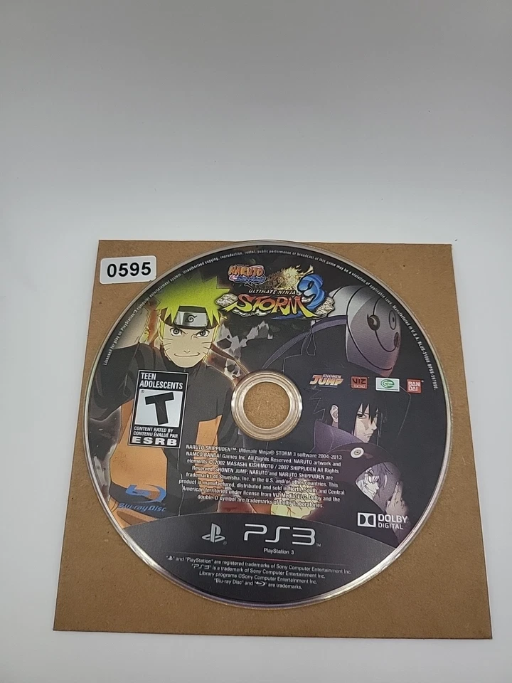 Naruto Shippuden Ultimate Ninja Storm 3 Sony Playstation 3 solo disco SIN SEGUIMIENTO Foto 1 de 1
