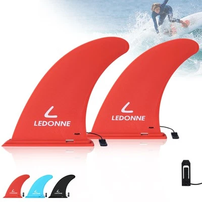 LEDONNE Fin 9" Surfing SUP Fins 2 Pcs (USD 4.99/1 Pcs) Inflatable Paddle Board Fin Qu...
