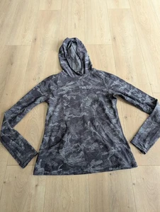 Lululemon On Repeat Rulu Hoodie Size 8 Incognito Camo Black Gym Sweatshirt $108 - Picture 1 of 13